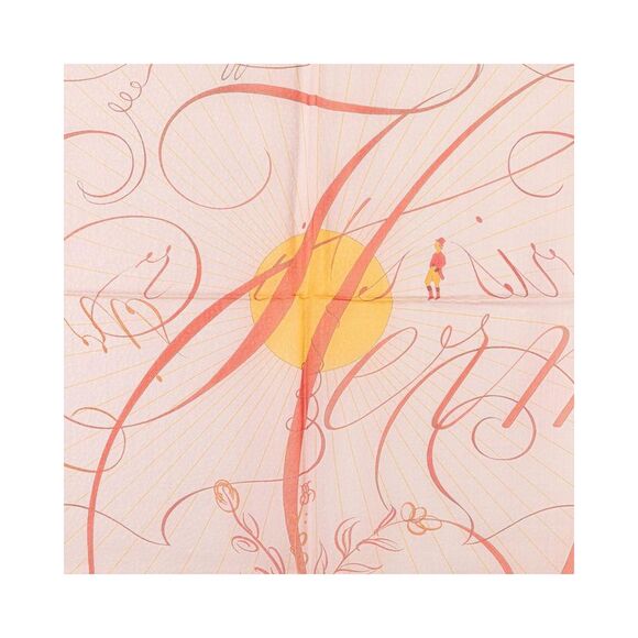 Pre Loved Hermes Luxurious Silk Scarf in Canvas Material - Picture 2 of 6